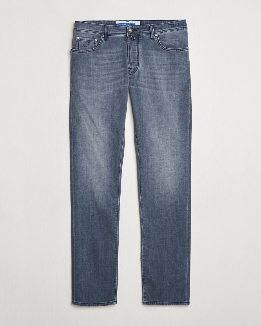 Herr | Grå jeans | Jacob Cohën | Bard Slim Fit Stretch Jeans Mid Grey