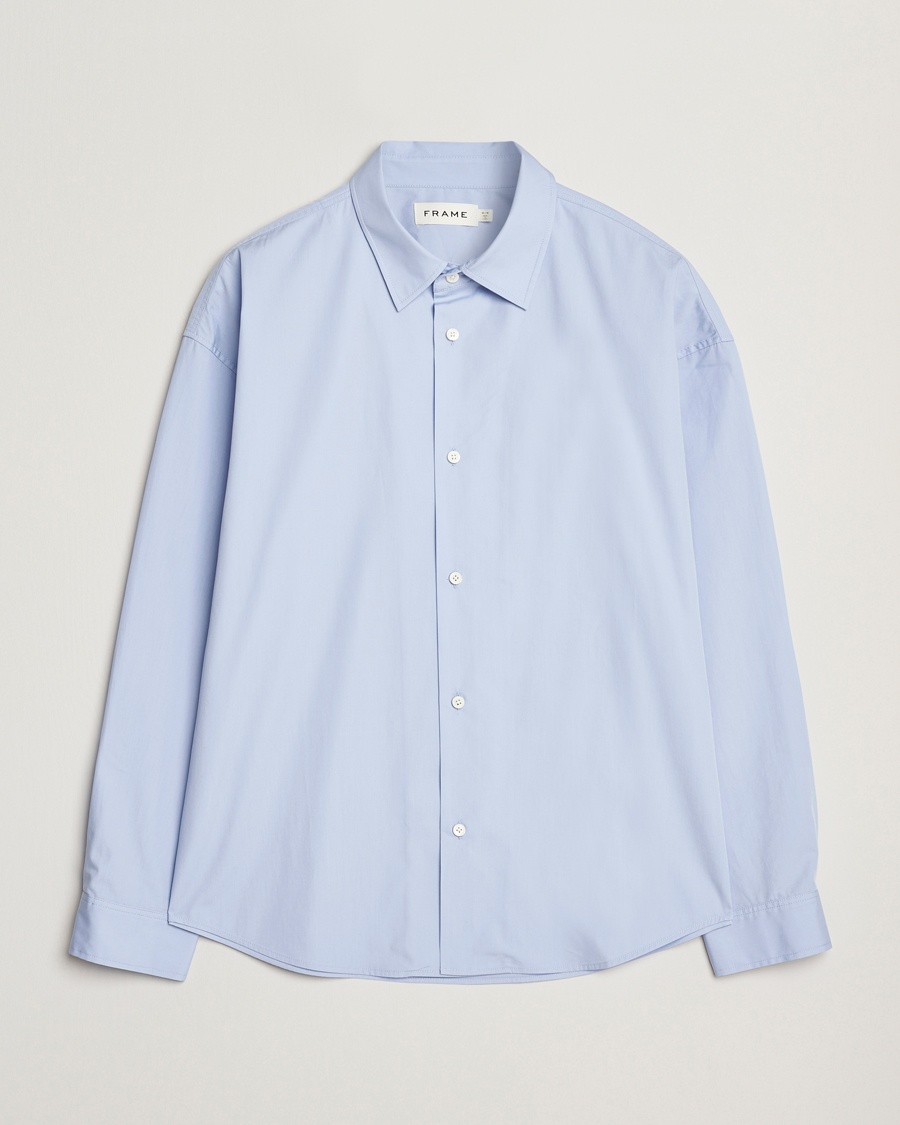 Herr | Skjortor | FRAME | Relaxed Cotton Shirt Light Blue