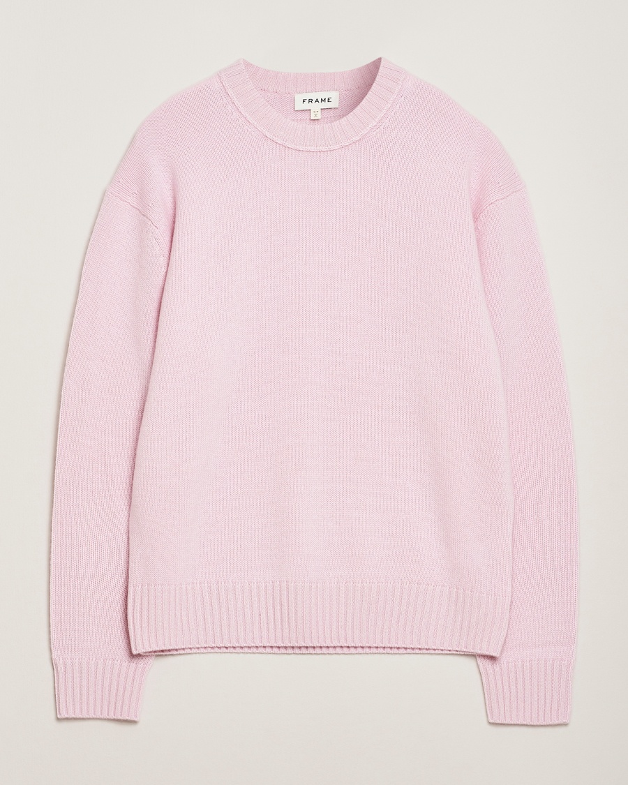 Herr | Tröjor | FRAME | Cashmere Crewneck Light Pink