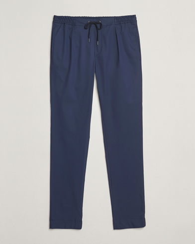 Herr | Drawstringbyxor | Ralph Lauren Purple Label | Soft Cotton Drawstring Pants Navy