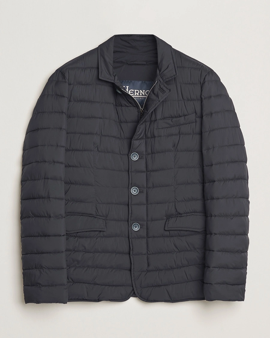 Herr | Jackor | Herno | Nuage Matt Nylon Blazer Navy