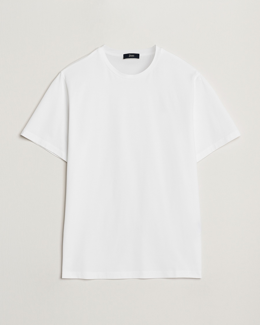 Herr | Vita t-shirts | Herno | Cotton/Stretch T-Shirt White