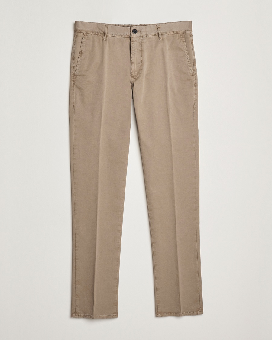 Herr | Slowear | Incotex | Slim Fit Garment Dyed Slacks Brown