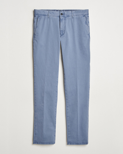 Herr | Slowear | Incotex | Slim Fit Garment Dyed Slacks Blue