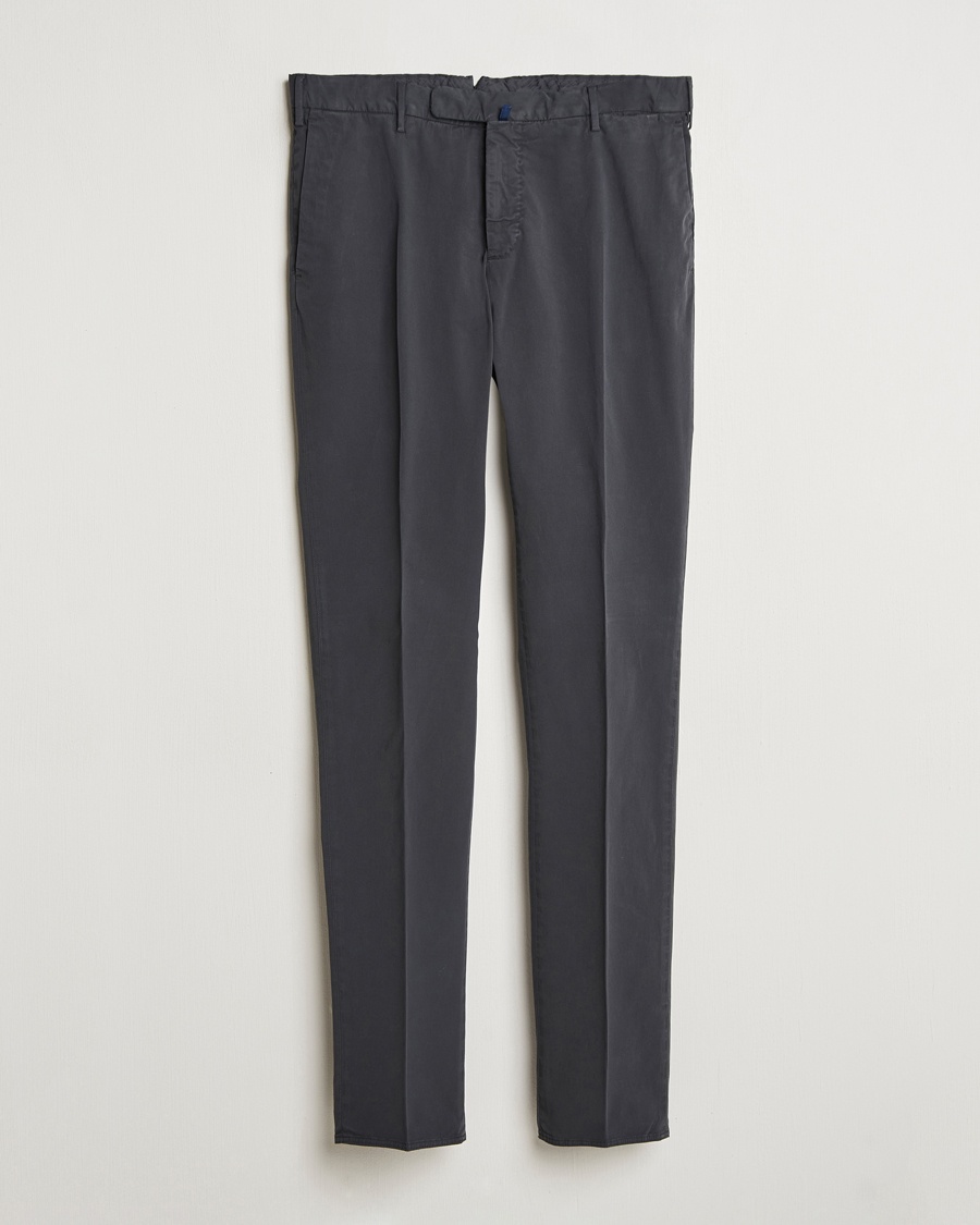 Herr | Slowear | Incotex | Slim Fit Comfort Chinos Dark Grey