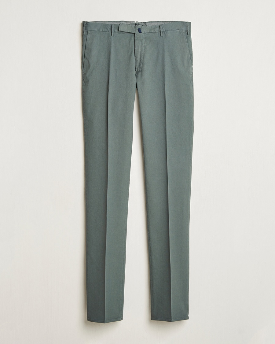 Herr | Slowear | Incotex | Slim Fit Micro Structure Cotton Chinos Green