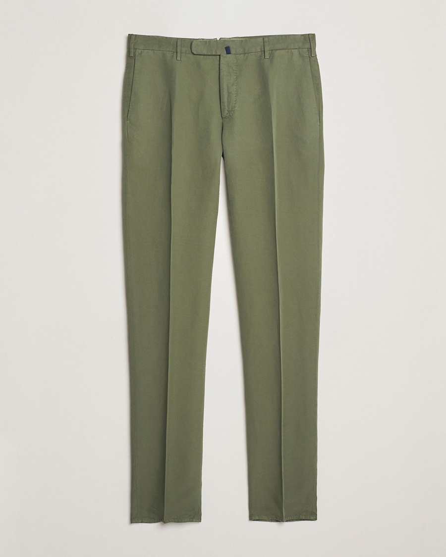 Herr | Slowear | Incotex | Slim Fit Chinolino Trousers Green