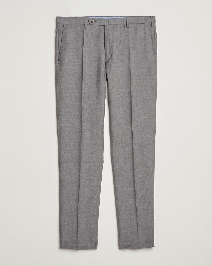Herr | Slowear | Incotex | Slim Fit Super 100s Wool Trousers Light Grey