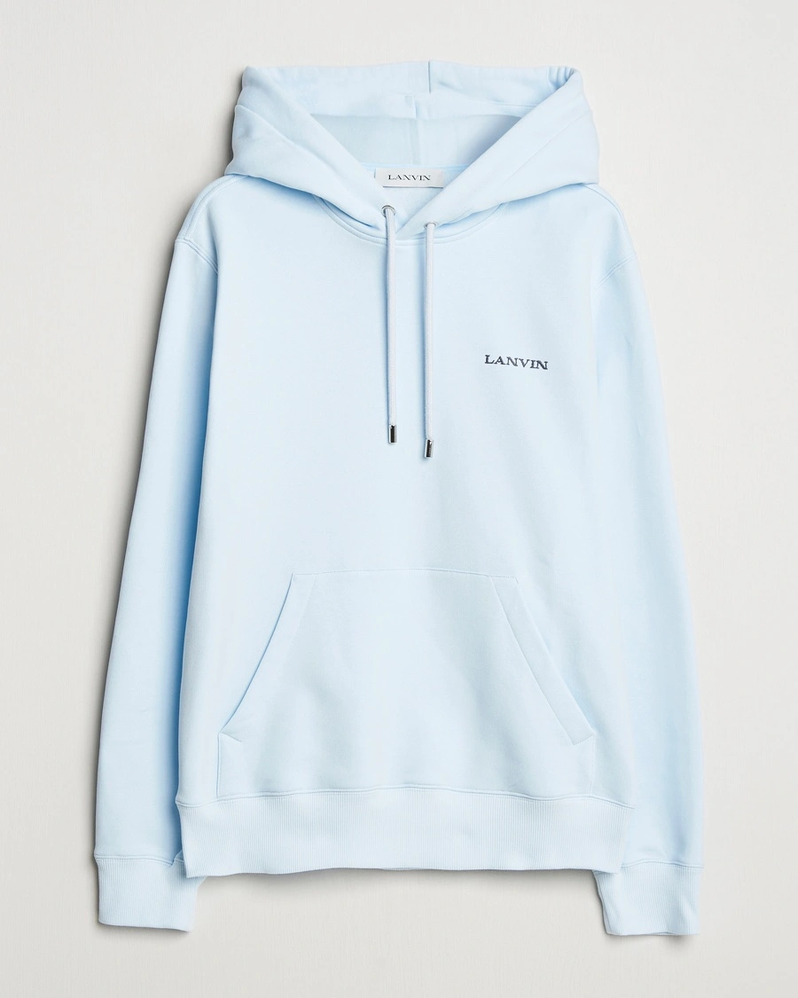 Herr | Tröjor | Lanvin | Bouclette Logo Hoodie Chambray