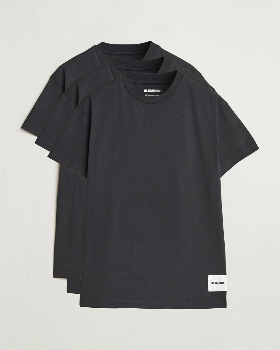 Herr | Lojalitetserbjudande | Jil Sander | 3-Pack Short Sleeve T-Shirts Black
