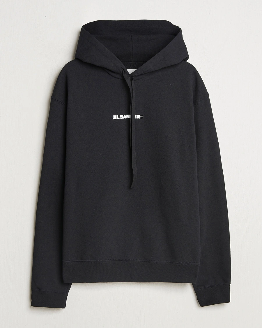 Herr | Huvtröjor | Jil Sander | Terry Logo Hoodie Black
