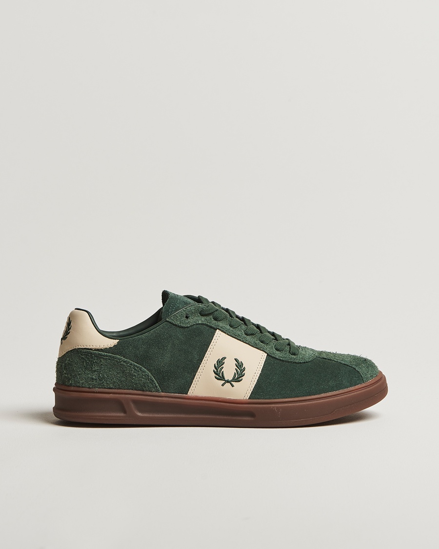 Herr | Fred Perry | Fred Perry | B4 Suede Sneaker Court Green
