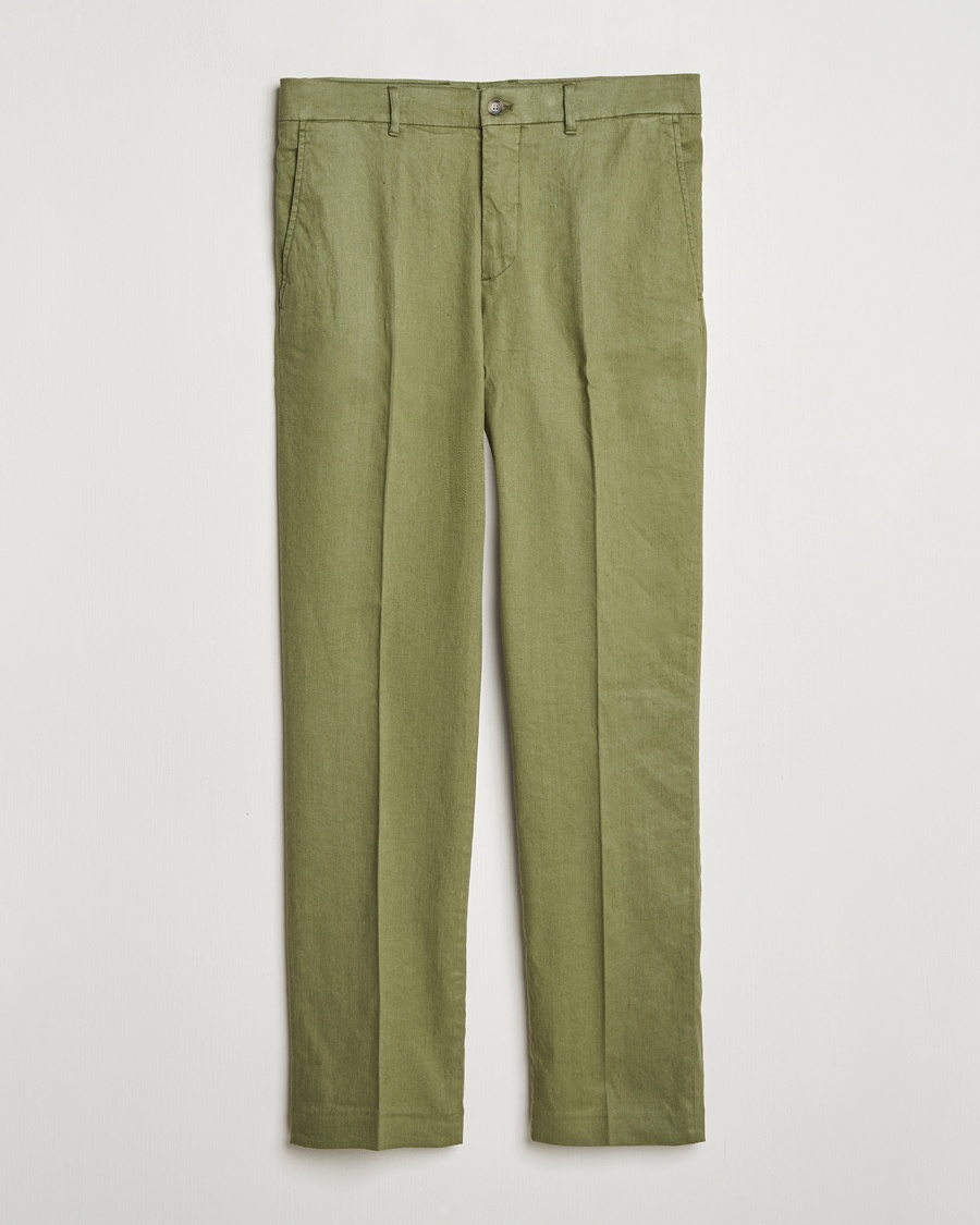 Herr | J.Lindeberg | J.Lindeberg | Lois Linen Stretch Pants Olivinie