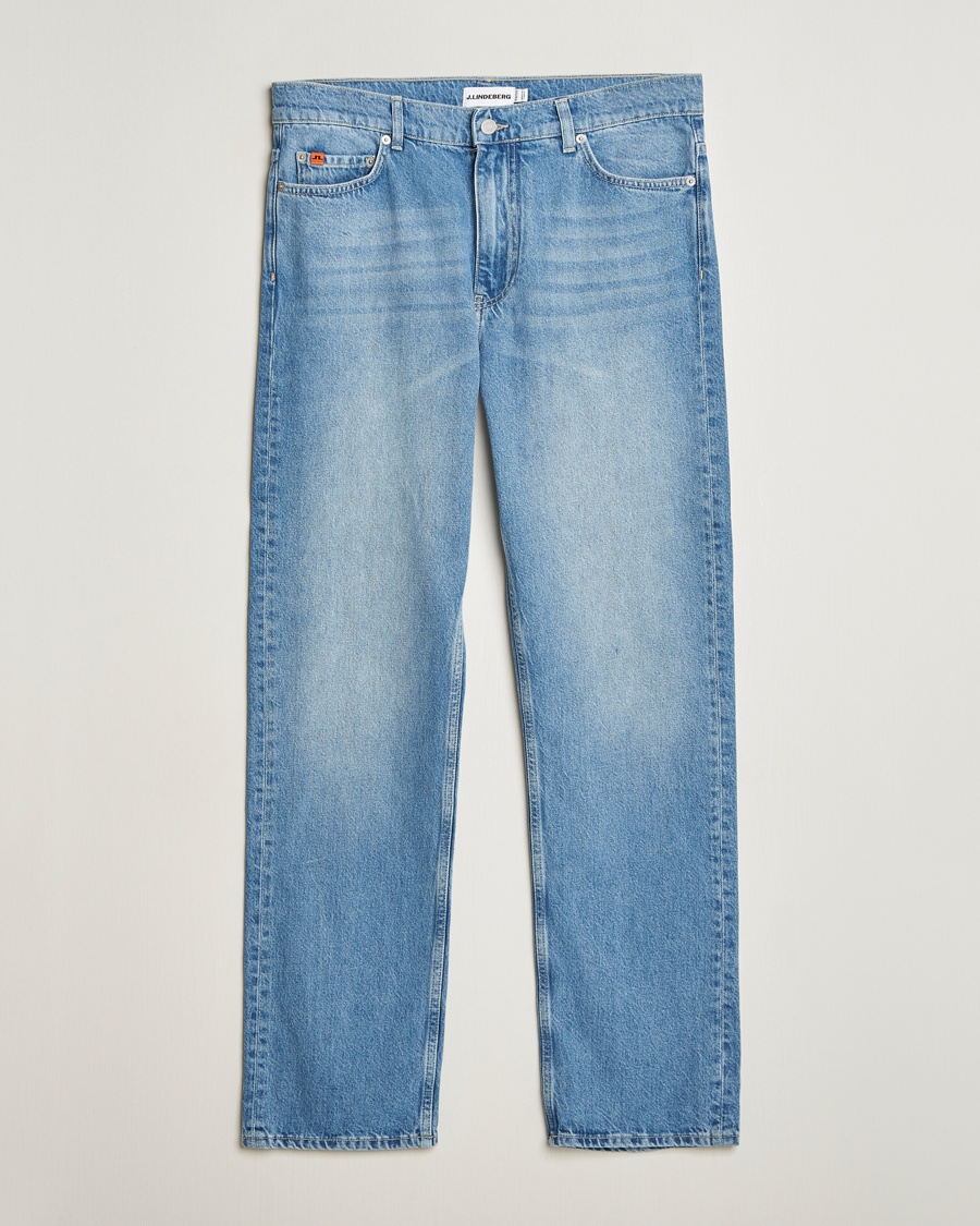 J.Lindeberg Cody Washed Reg Jeans Light Blue – Blå