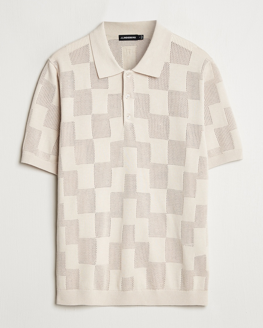 Herr | Pikéer | J.Lindeberg | Reymond Stacked Bridge Polo Moonbeam