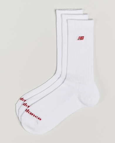 Herr | Nya produktbilder | New Balance | 3-Pack Patch Logo Socks White