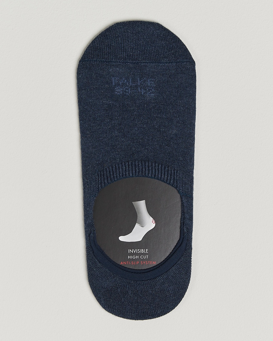 Herr | Strumpor | Falke | Casual High Cut Sneaker Socks Navy Melange