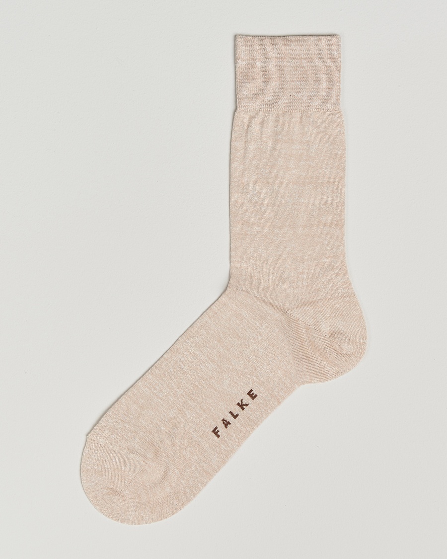 Herr | Falke | Falke | Panama Linen/Cotton Sock Creme