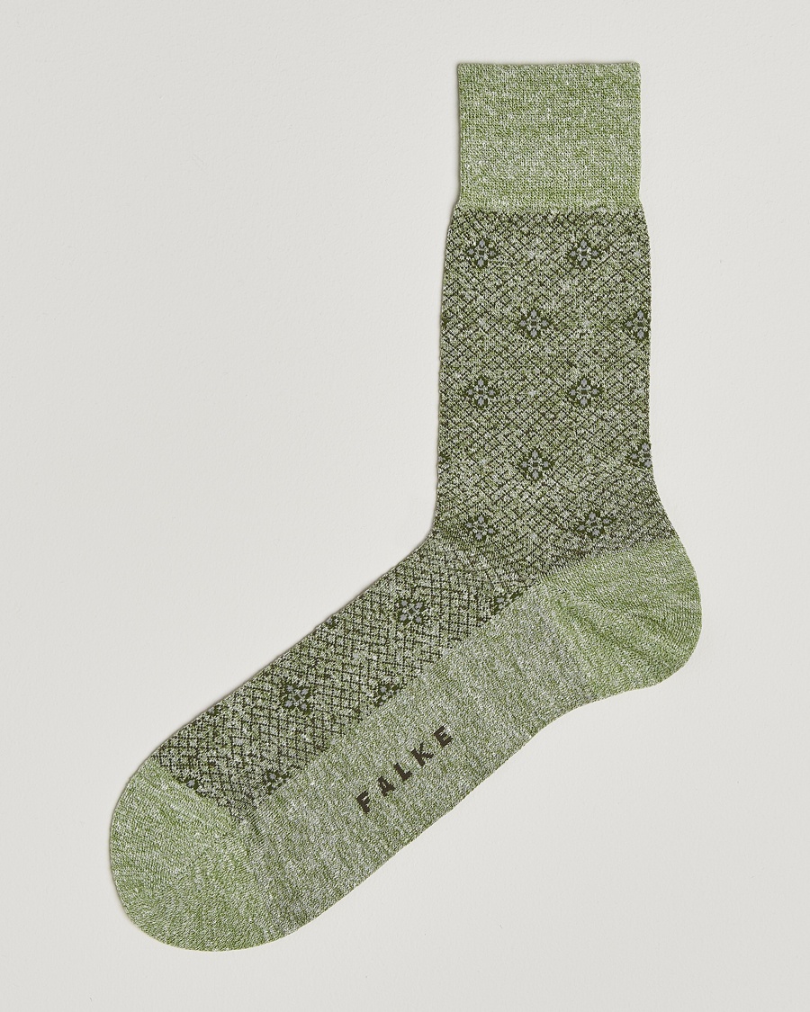 Herr | Falke | Falke | Mosaic Linen/Cotton Sock Kristall