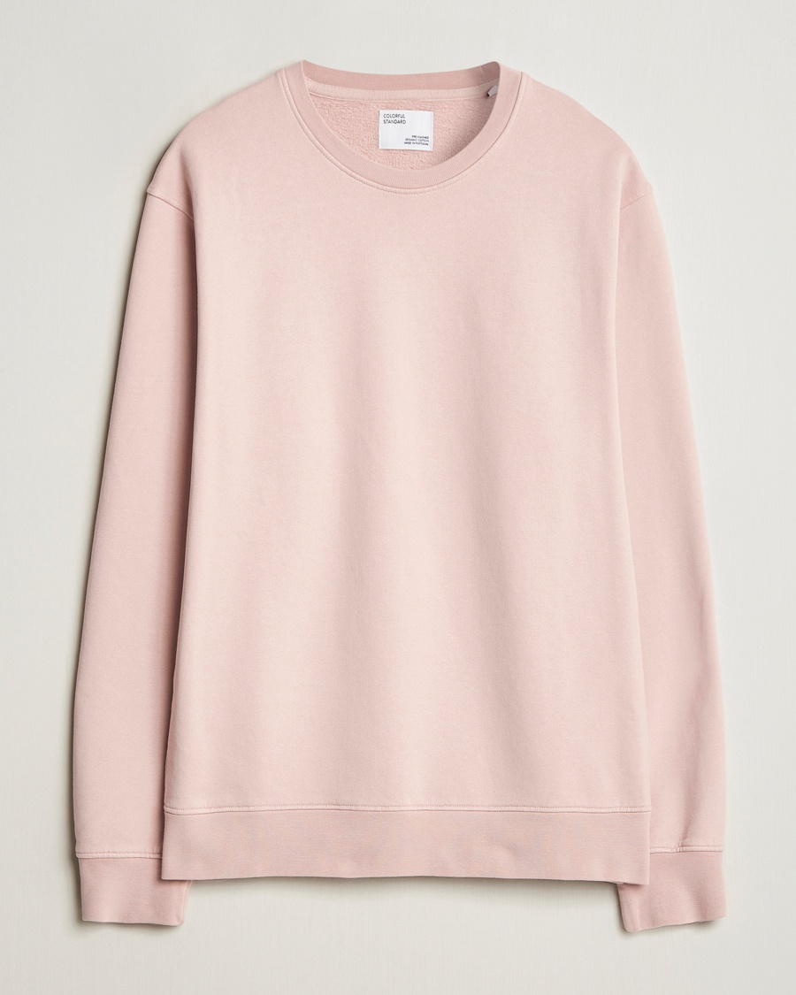 Colorful Standard Classic Organic Crew Neck Sweat Faded Pink – Rosa