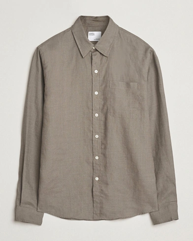 Herr | | Colorful Standard | Garment Dyed Linen Shirt Dusty Olive
