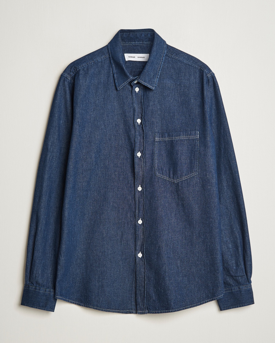 Herr | Business & Beyond | Samsøe Samsøe | Ryan Chambray Shirt Salute Blue