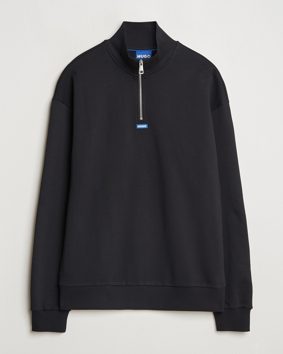 Herr | Tröjor | HUGO | Neeler Half Zip Sweatshirt Black