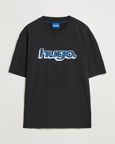 Herr | T-Shirts | HUGO | Nugibol 3D Logo Crew Neck T-Shirt Black