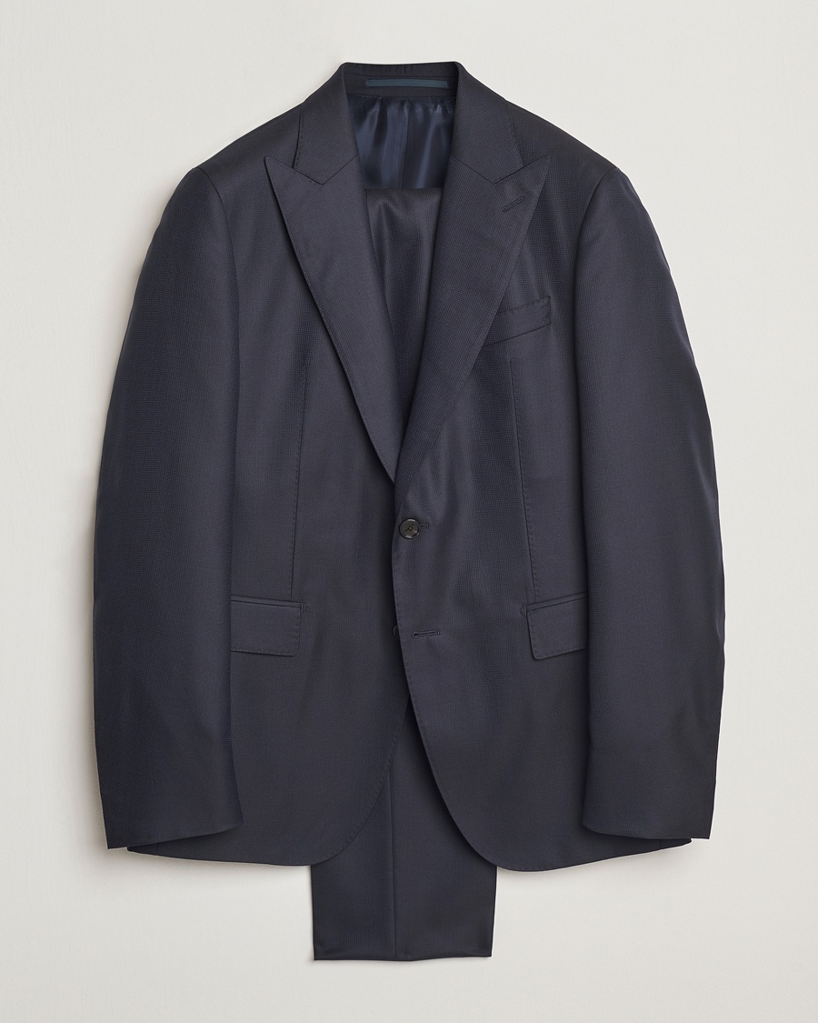 Herr | Kostymer | BOSS CAMEL | Harvers Cotton/Silk Suit Dark Blue