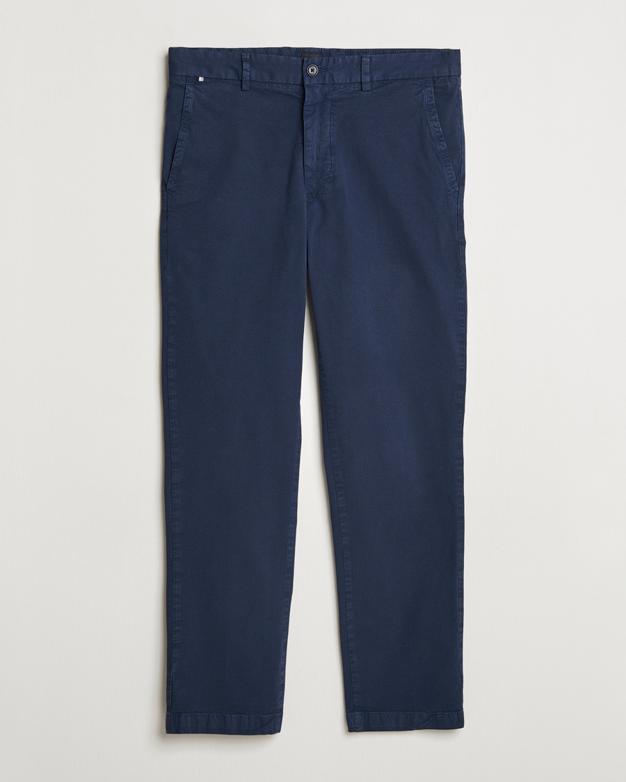 Herr | Udda kavaj | BOSS BLACK | Kaiton Structured Cotton Pants Dark Blue