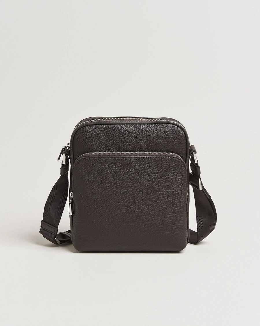 Herr | Axelremsväskor | BOSS BLACK | Crosstown Zip Bag Dark Brown