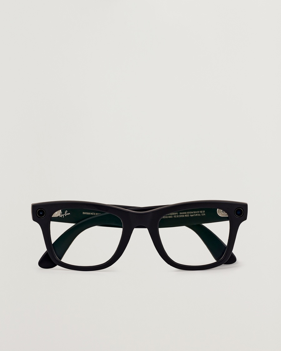 Herr | Fyrkantiga solglasögon | Ray-Ban | Wayfarer Meta 50 Sunglasses Matte Black