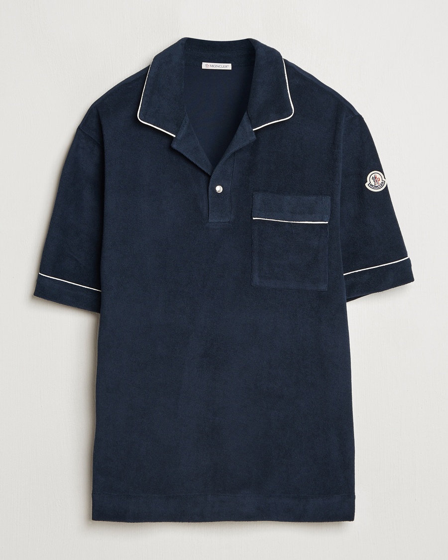 Herr | Kortärmade skjortor | Moncler | Camp Shirt Navy