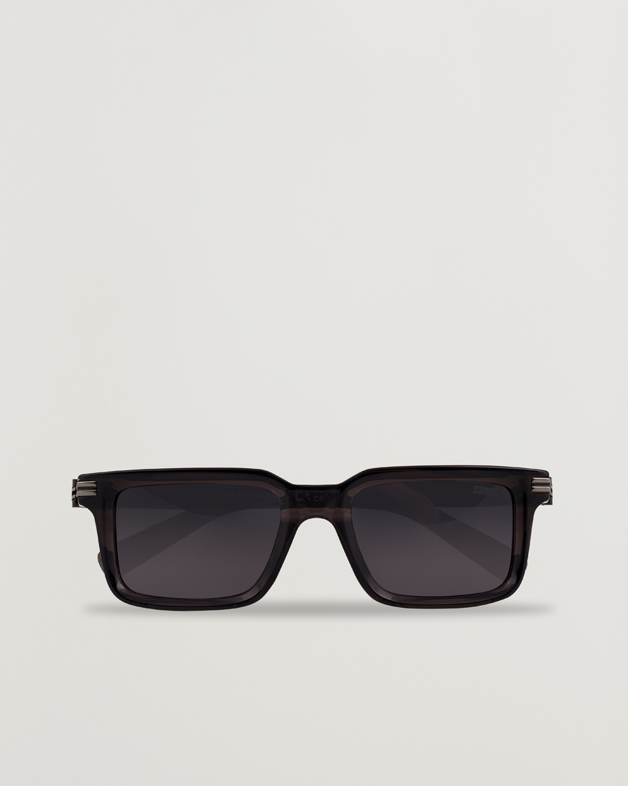 Herr | Fyrkantiga solglasögon | Zegna | EZ0249 Sunglasses Black