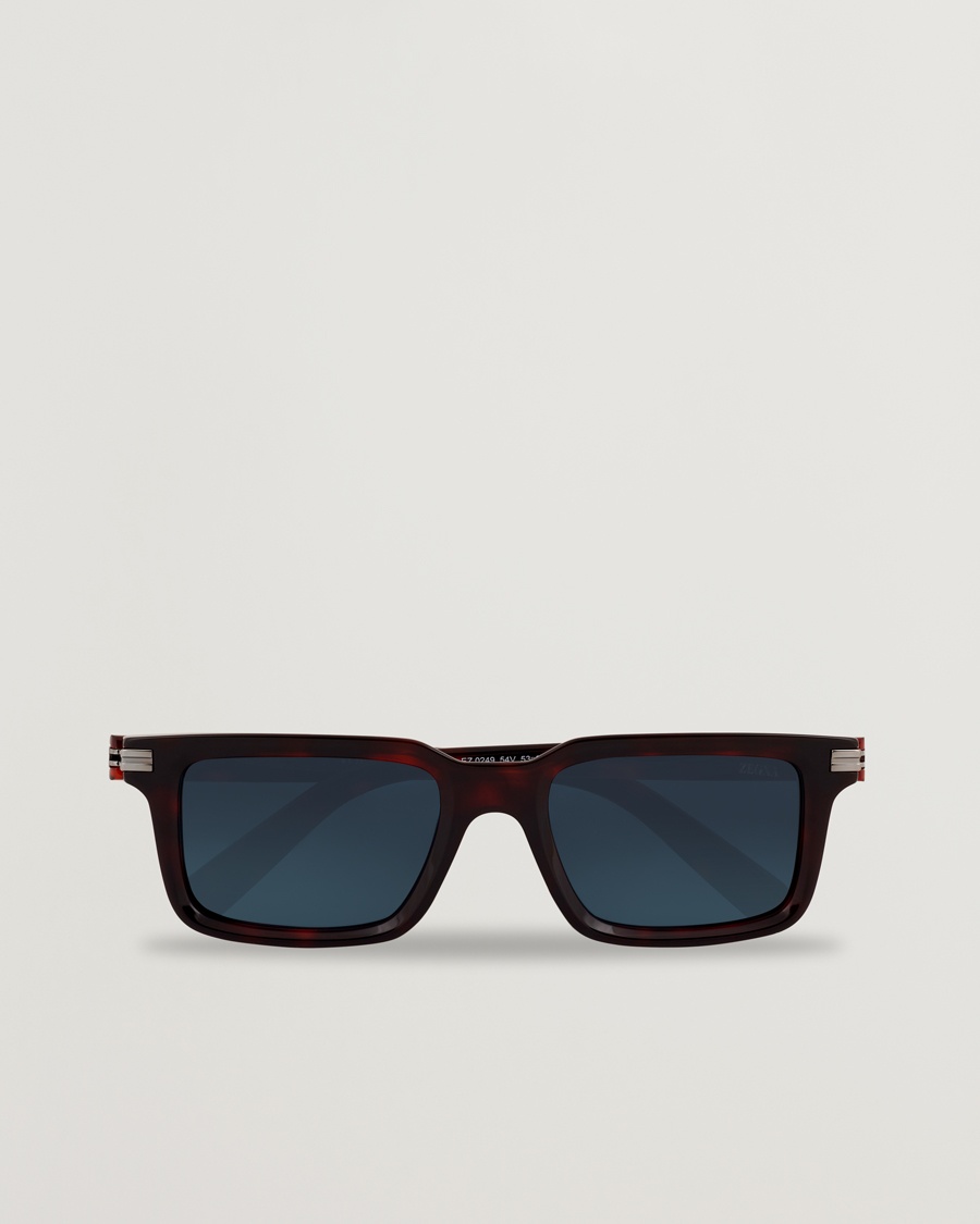 Herr | Fyrkantiga solglasögon | Zegna | EZ0249 Sunglasses Havana