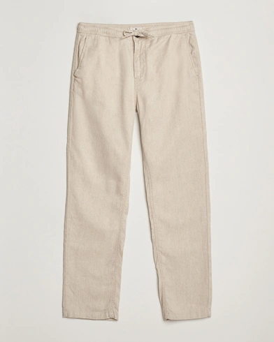 Herr | Business & Beyond - Casual | Morris | Fenix Linen/Cotton Trousers Beige