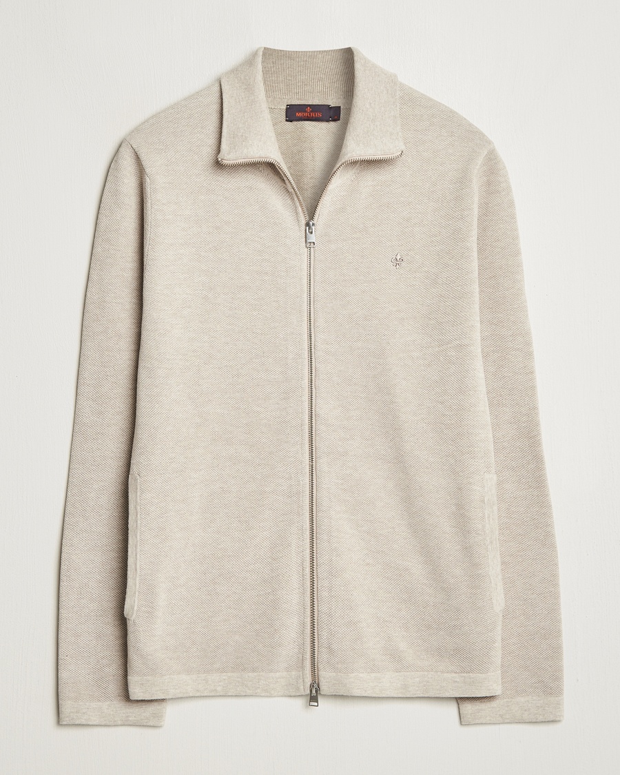 Herr | Full-zip | Morris | Jake Zip Cardigan Khaki