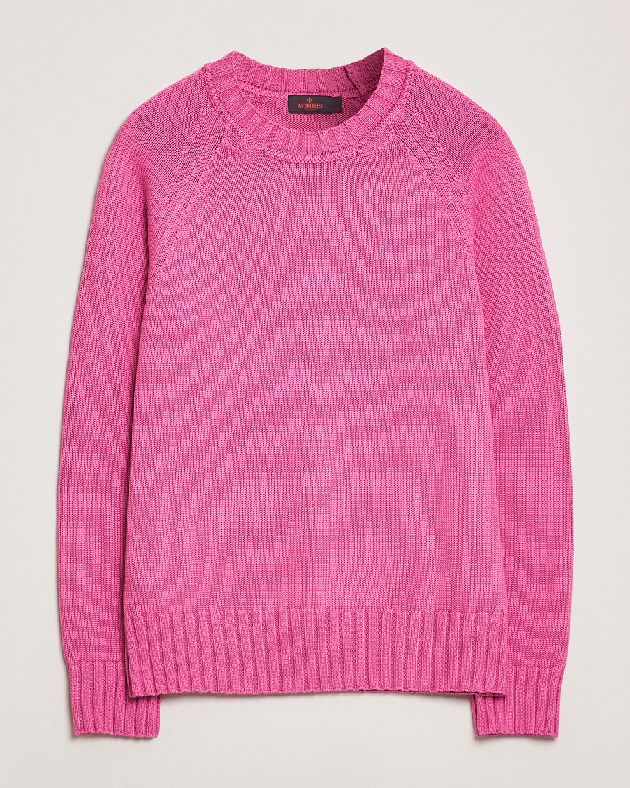 Herr | Stickade tröjor | Morris | Brooks Crew O-Neck Cerise