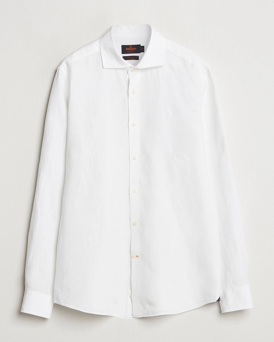 Herr | | Morris | Slim Fit Linen Shirt White