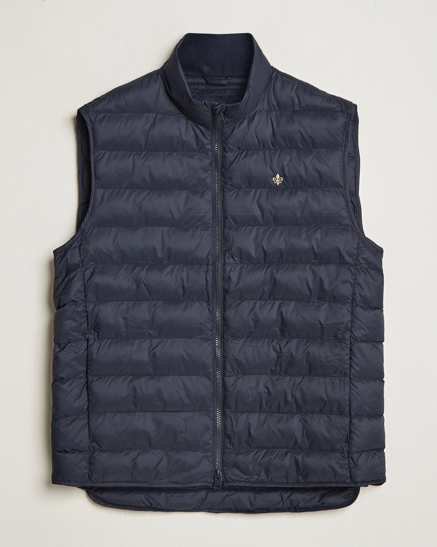 Morris Norfolk Liner Vest Navy – Blå
