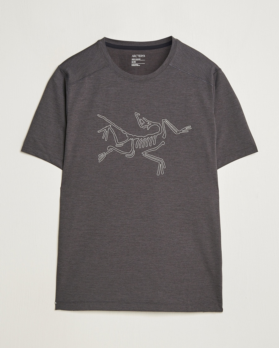 Herr | Arc'teryx | Arc'teryx | Cormac Bird Logo Crew Neck T-Shirt Black Heather