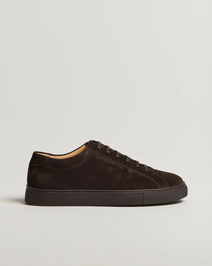 Herr | | Myrqvist | Oaxen Monochrome II Sneaker Dark Brown Suede
