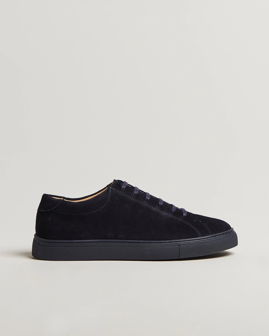 Herr | | Myrqvist | Oaxen Monochrome II Sneaker Navy Suede