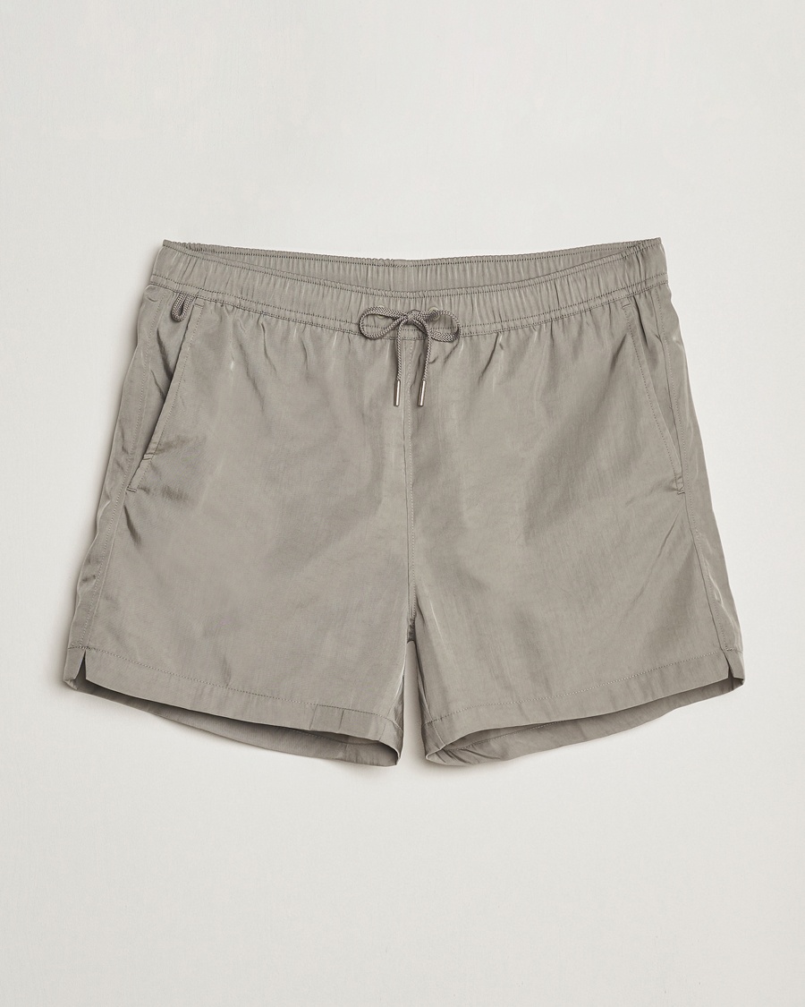 Herr | Kläder | CDLP | Satin Twill Swim Trunks Steel