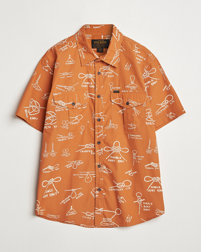 Herr | Kläder | Filson | Washed Short Sleeve Shirt Bourbon