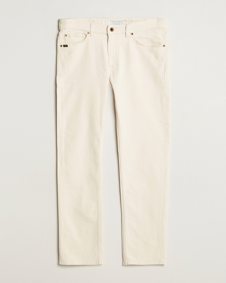 Herr | Vita jeans | Tiger of Sweden | Des Jeans Ecru