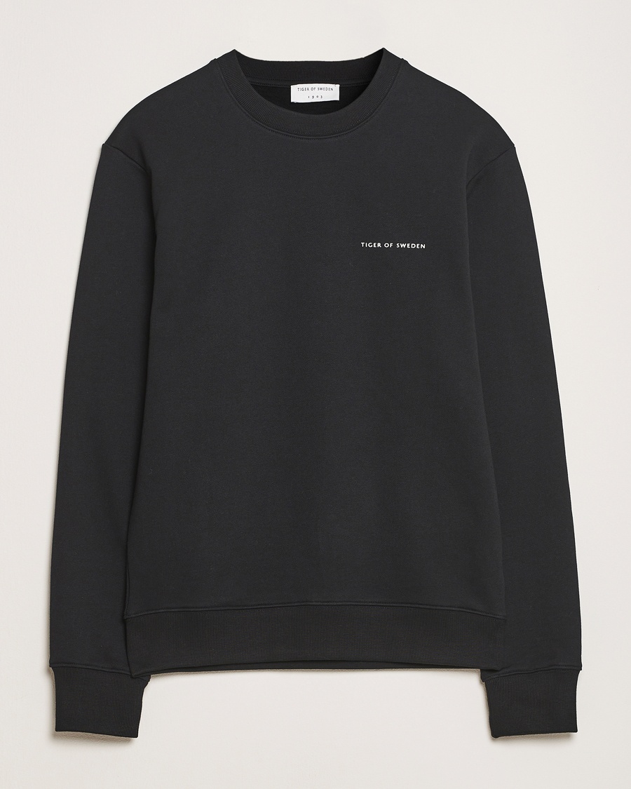 Herr | Sweatshirts | Tiger of Sweden | Emerson Crew Neck Sweatshirt Black