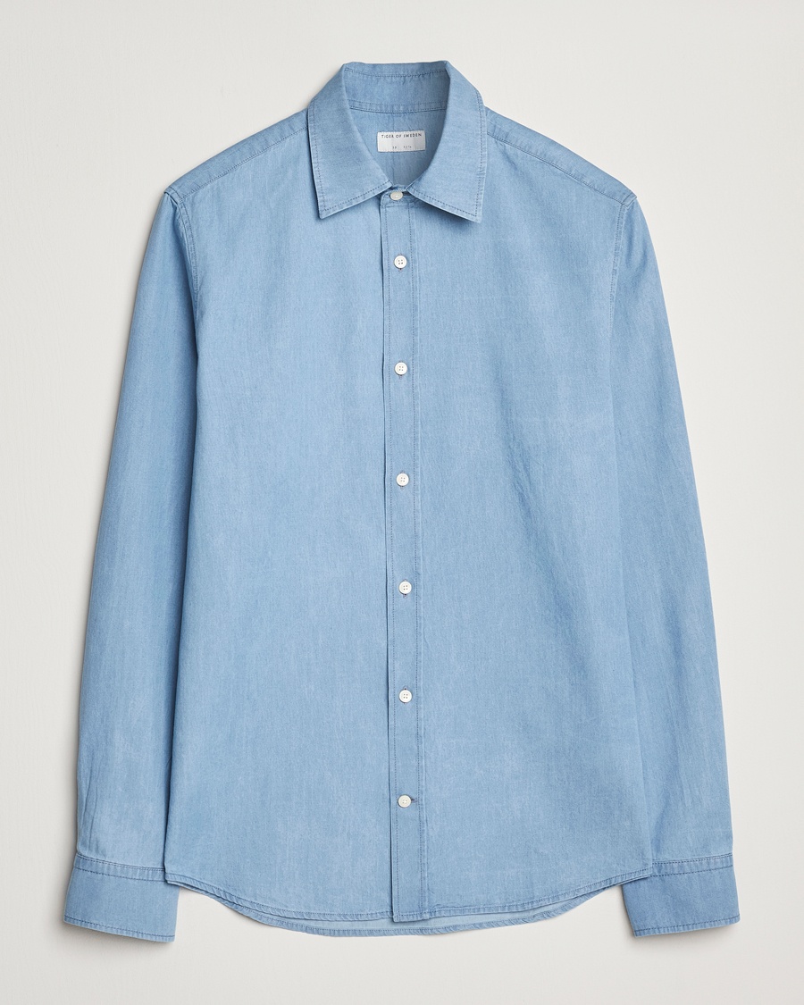 Herr | Jeansskjortor | Tiger of Sweden | Lowan Denim Shirt Blue