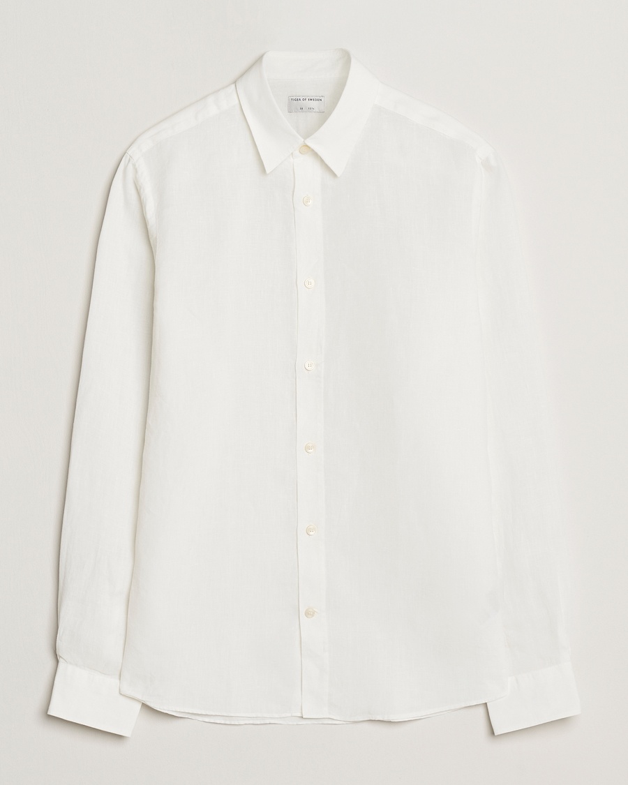 Herr | Udda kavaj | Tiger of Sweden | Spenser Linen Shirt Off White