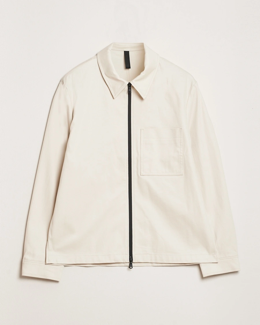 Herr | Overshirts | J.Lindeberg | Julius Cotton Twill Overshirt Moonbeam